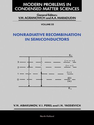 cover image of Nonradiative Recombination in Semiconductors